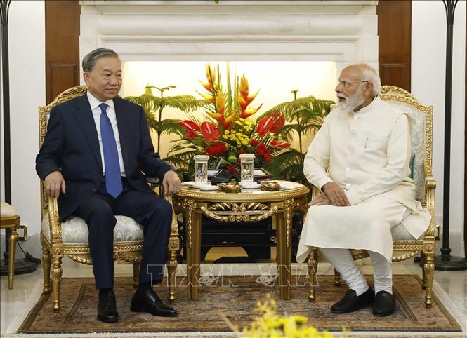 tong bi thu, chu tich nuoc to lam va thu tuong An Do narendra modi gap hep hinh anh 4