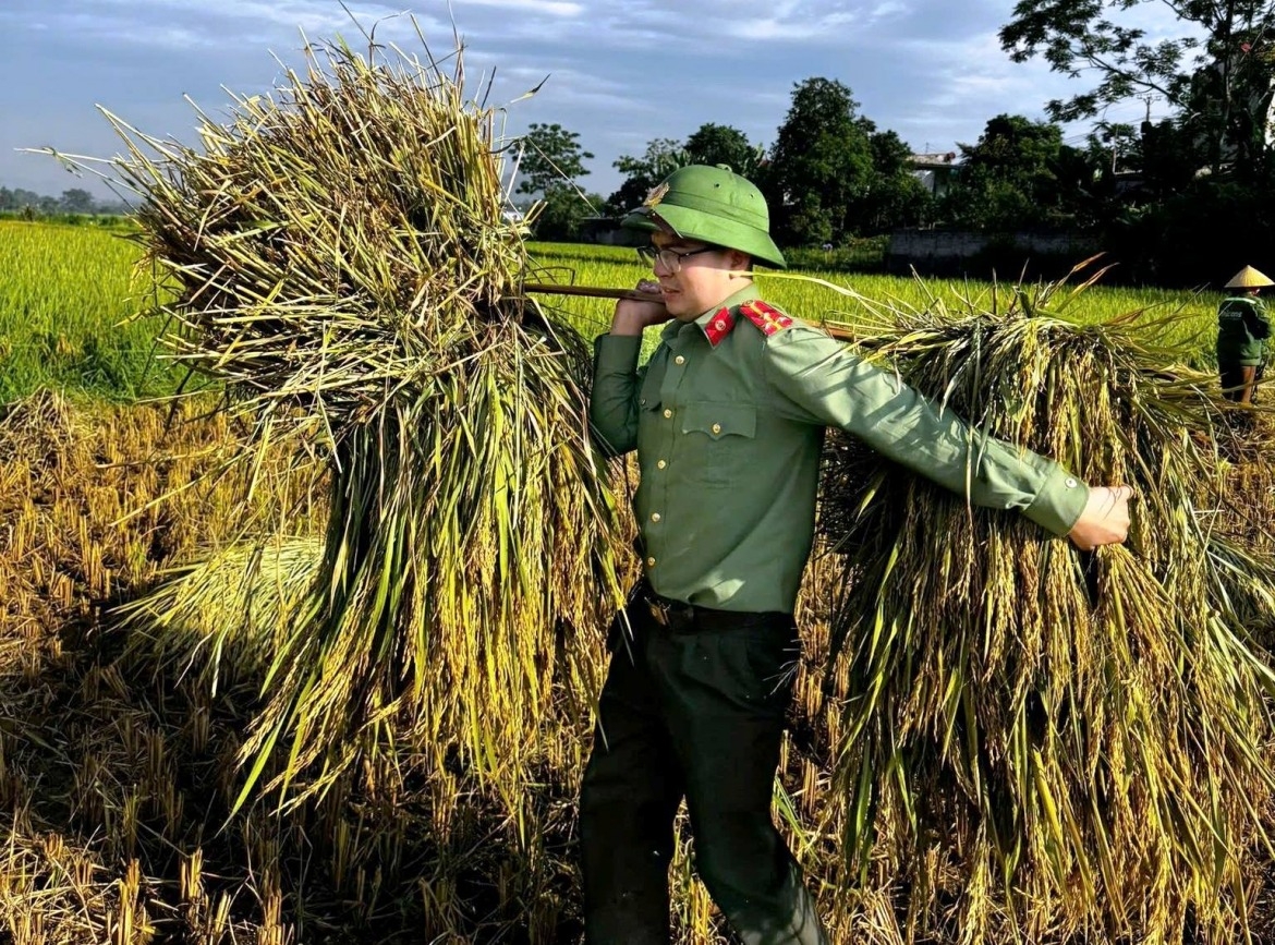 when police officers head to the field to lend a helping hand to farmers picture 4