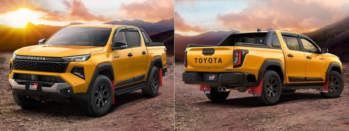 Toyota Hilux với phụ tùng GR