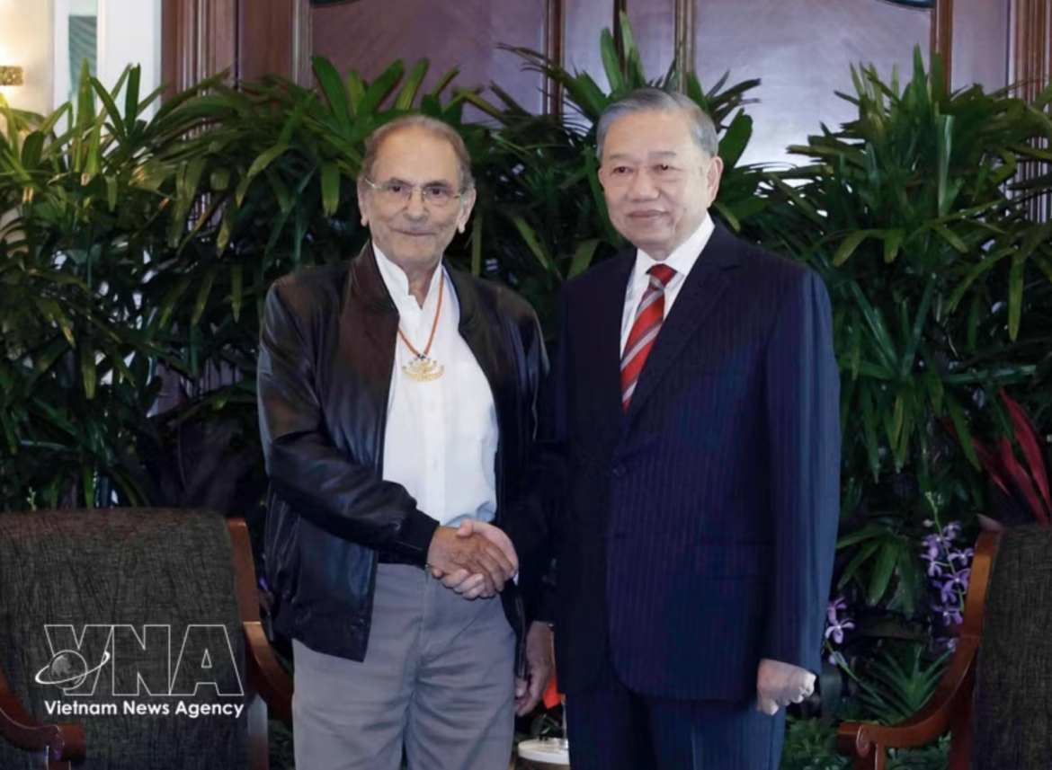 vietnamese party, state leader meets with timor leste president in singapore picture 1