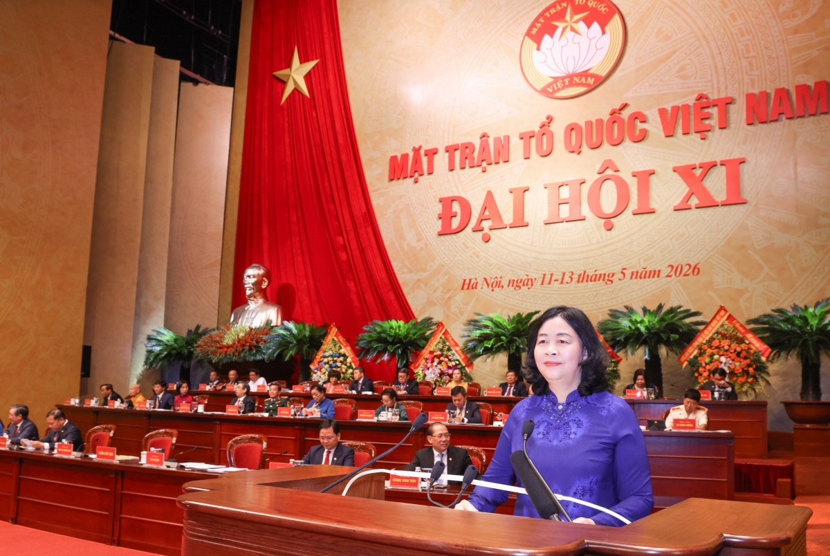 toan canh be mac Dai hoi dai bieu toan quoc mttq viet nam lan thu xi hinh anh 6
