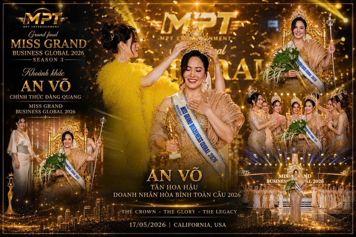 Vietnamese contestant An Vo crowned Miss Grand Business Global 2026