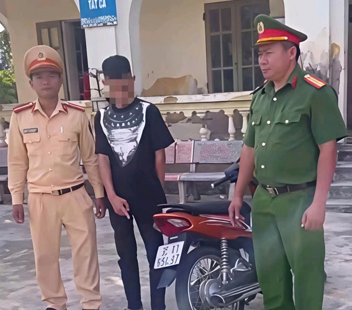 xac minh, xu ly thanh nien boc dau xe may tu clip tren mang xa hoi hinh anh 1