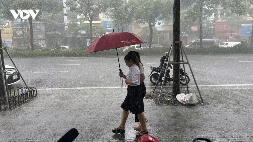 thoi tiet ngay 17 5 ha noi va bac bo mua dong dien rong, cuc bo co noi mua to hinh anh 1