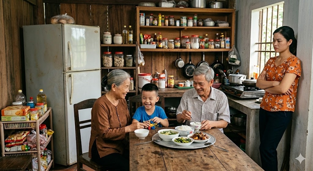 gui con ve ngoai dip he, toi nghen dang vi nhung loi bong gio cua chi dau hinh anh 1
