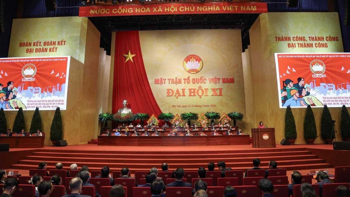 sang nay, be mac Dai hoi dai bieu toan quoc mttq viet nam lan thu xi hinh anh 1