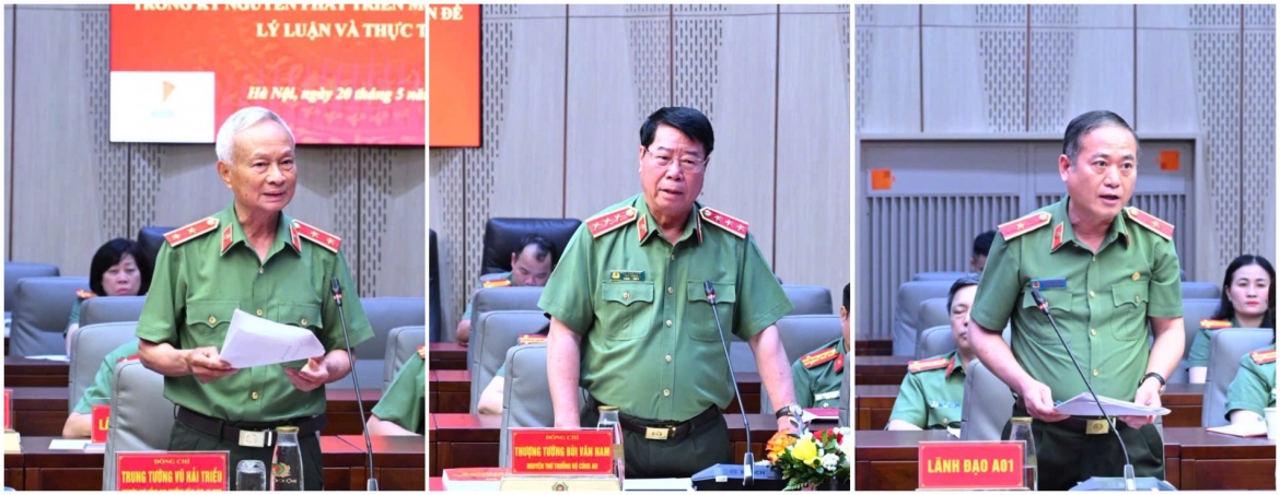 Dai tuong luong tam quang chu tri hoi thao ve an ninh quoc gia trong ky nguyen moi hinh anh 2