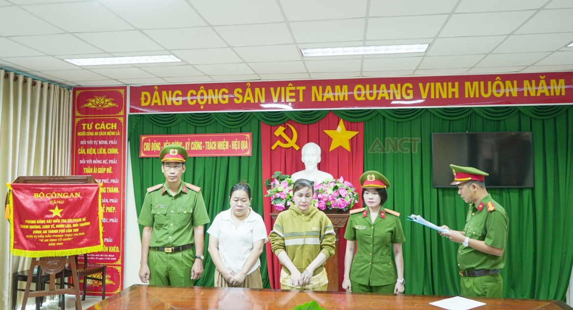 cong an can tho bat hai nu giam doc lua dao, chiem doat hon 5,6 ty dong hinh anh 1