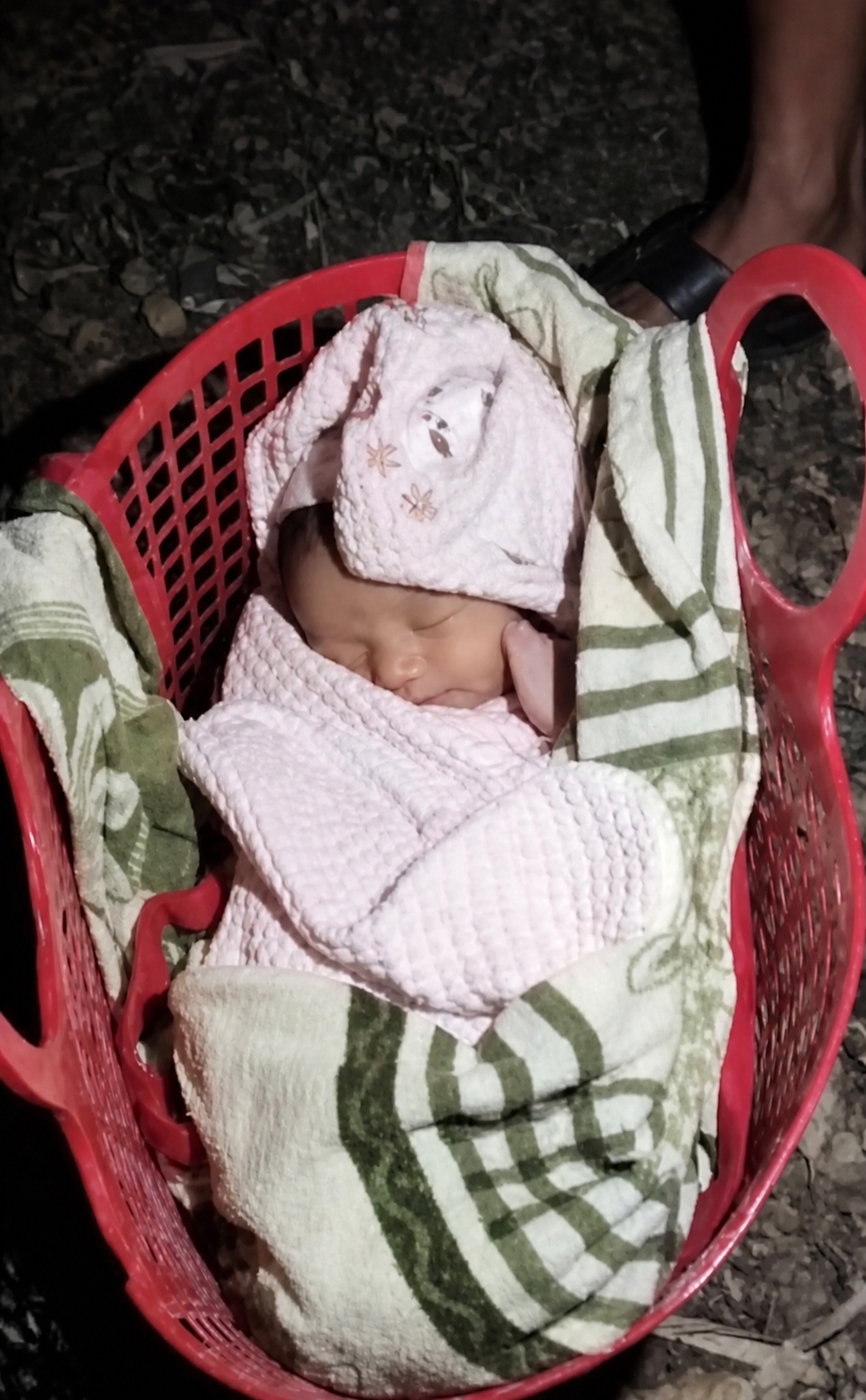 be gai 4 ngay tuoi bi bo roi trong dem o ninh binh da duoc cham soc y te hinh anh 1