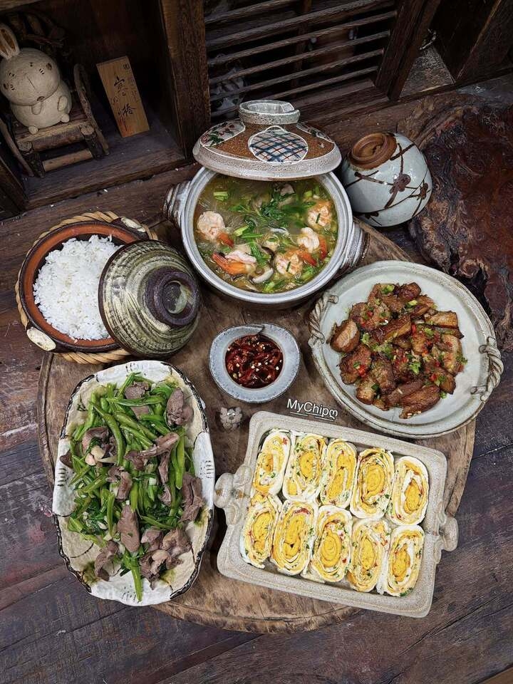 me dam khoe mam com nha, chong cam on nho mang xa hoi nen duoc an ngon hinh anh 9
