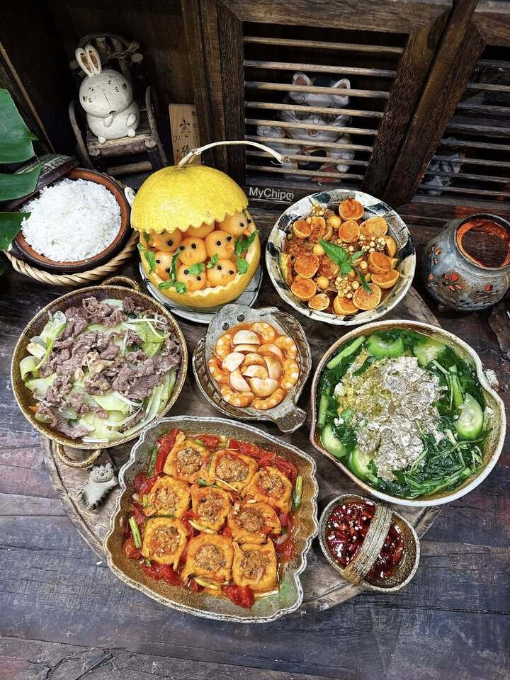 me dam khoe mam com nha, chong cam on nho mang xa hoi nen duoc an ngon hinh anh 2
