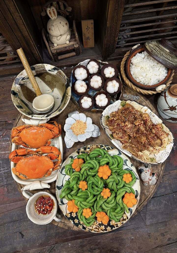 me dam khoe mam com nha, chong cam on nho mang xa hoi nen duoc an ngon hinh anh 4