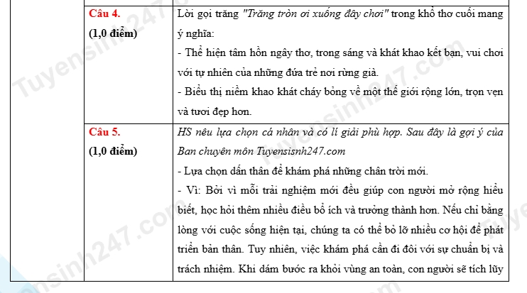 goi y dap an mon ngu van ky thi tuyen sinh lop 10 ha noi nam 2026 hinh anh 5