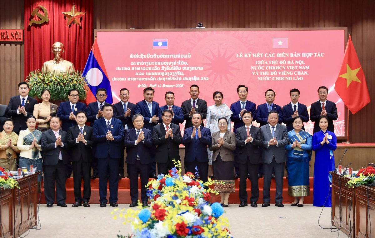 thuc day hop tac ha noi - vientiane di vao chieu sau hinh anh 1