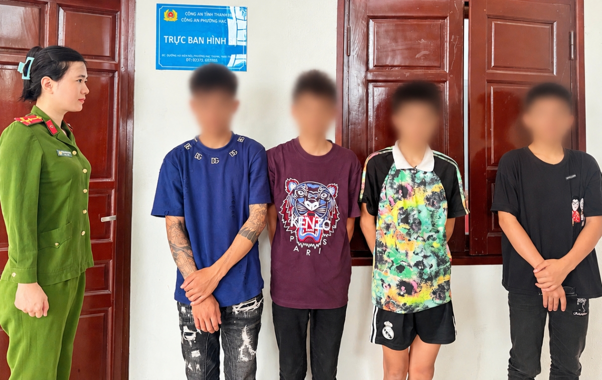 nhom thanh thieu nien tu nghe an ra thanh hoa trom cap xe may hinh anh 1