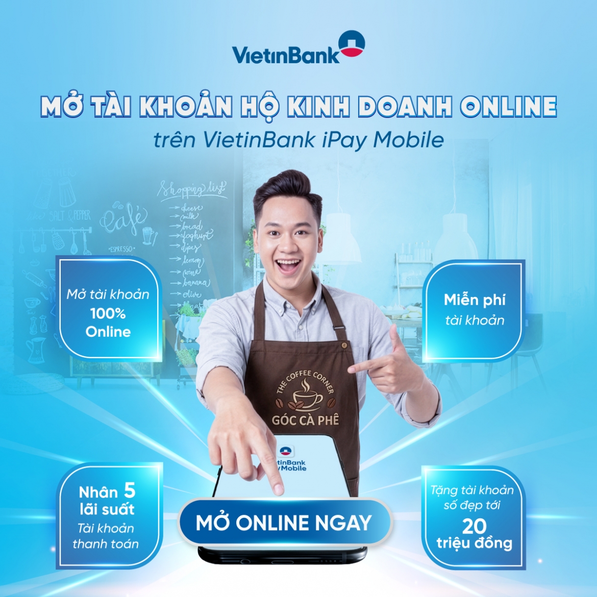 vietinbank trien khai mo tai khoan ho kinh doanh online tren ipay hinh anh 1