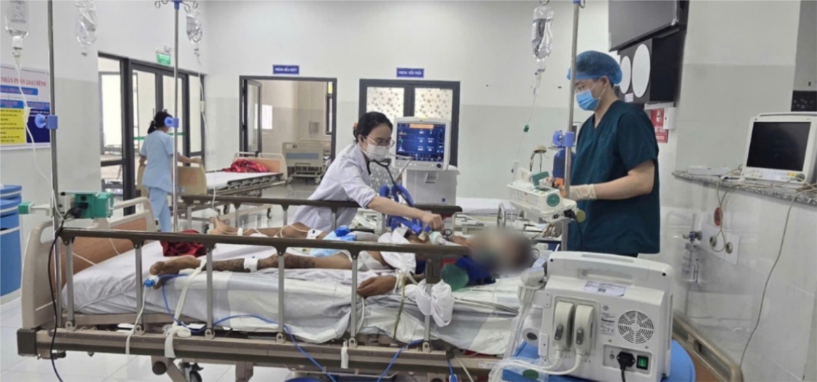Cứu bệnh nhân sốc nhiễm khuẩn, suy hô hấp nặng ngay tại Côn Đảo