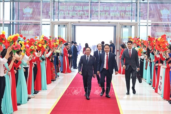 lanh dao Dang, nha nuoc du Dai hoi dai bieu mat tran to quoc viet nam lan thu xi hinh anh 6