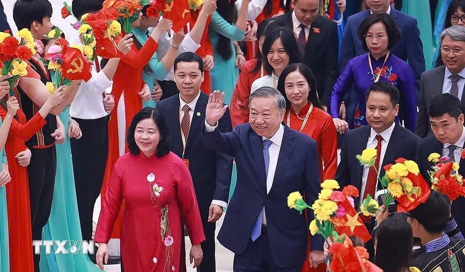 lanh dao Dang, nha nuoc du Dai hoi dai bieu mat tran to quoc viet nam lan thu xi hinh anh 1