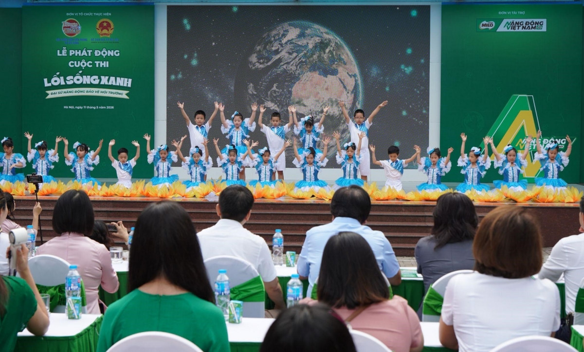 cuoc thi toan quoc lan toa loi song xanh va nang dong cho hoc sinh tieu hoc hinh anh 1