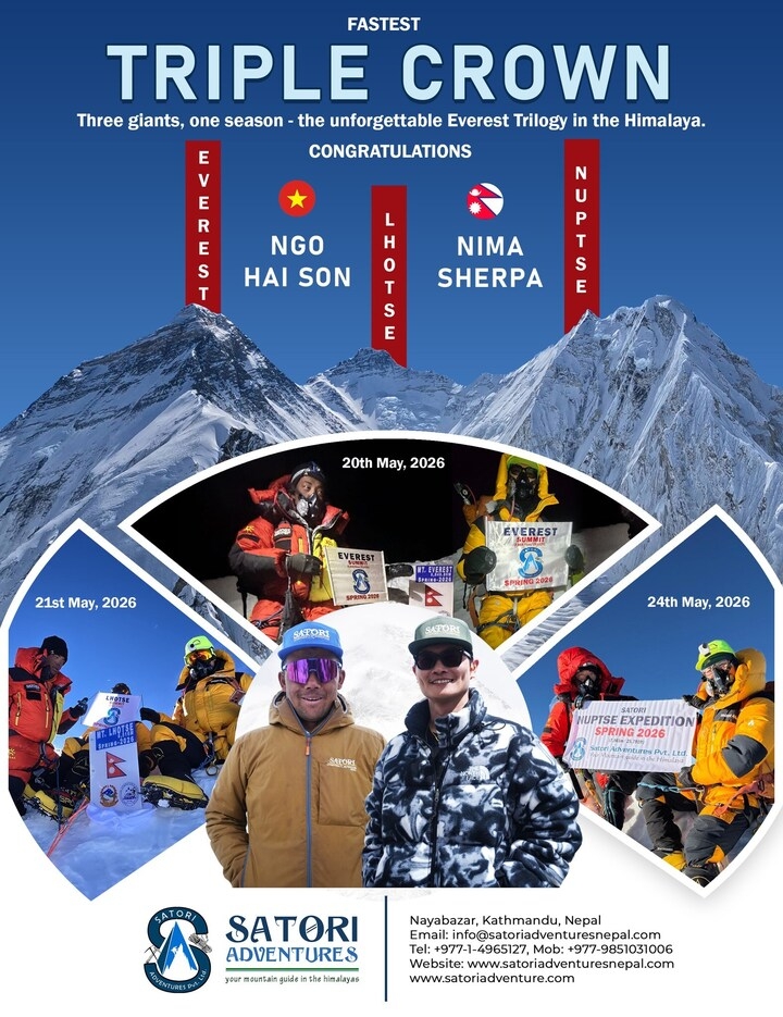 vietnamese doctor sets milestone with everest triple crown in record four-day climb picture 1