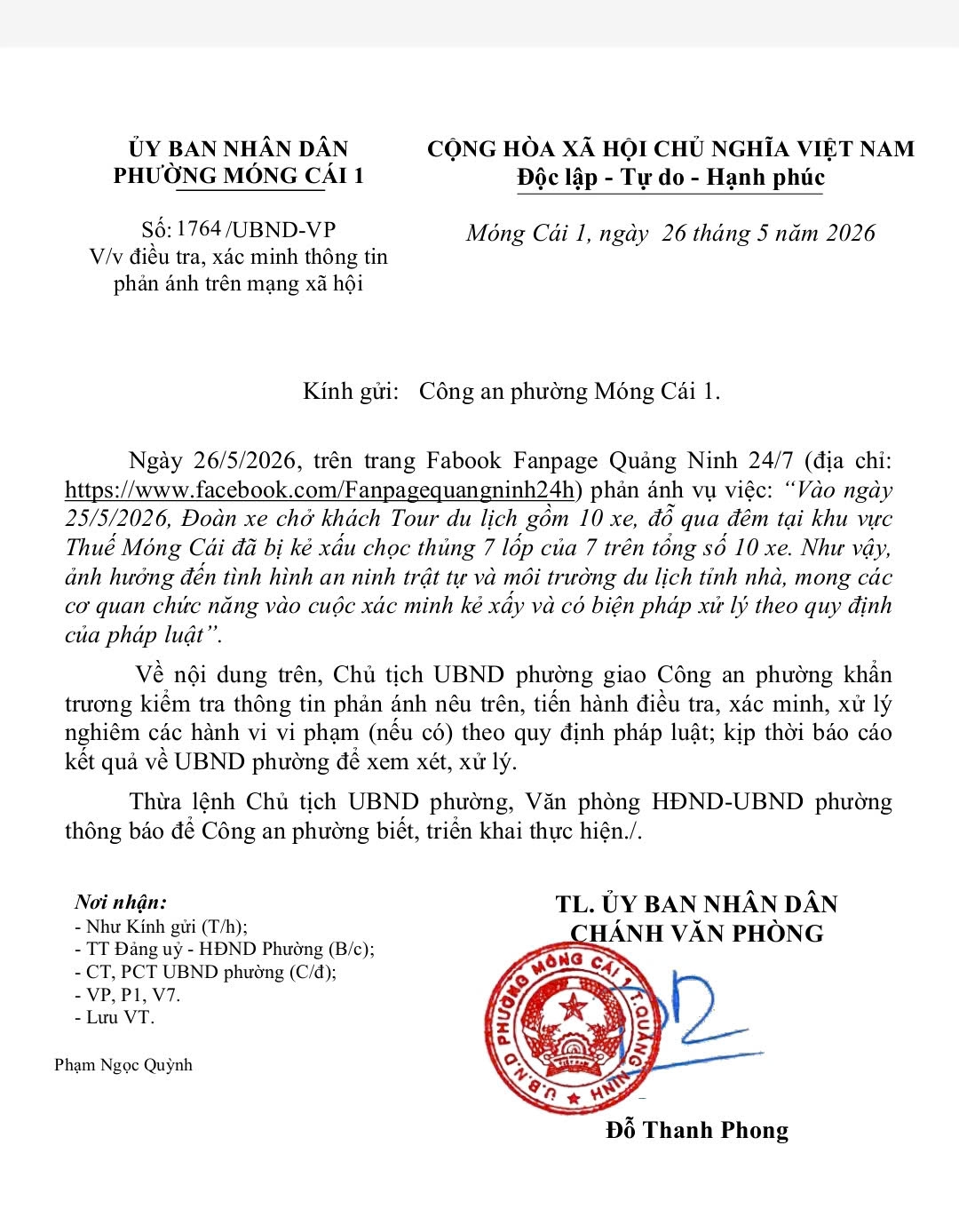 xac minh vu nhieu xe khach 45 cho bi dam thung lop khi do ven dai lo o quang ninh hinh anh 1