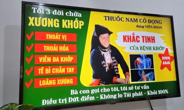  gia truyen 3 doi , khoi benh 100 canh bao chieu quang cao danh vao niem tin hinh anh 1