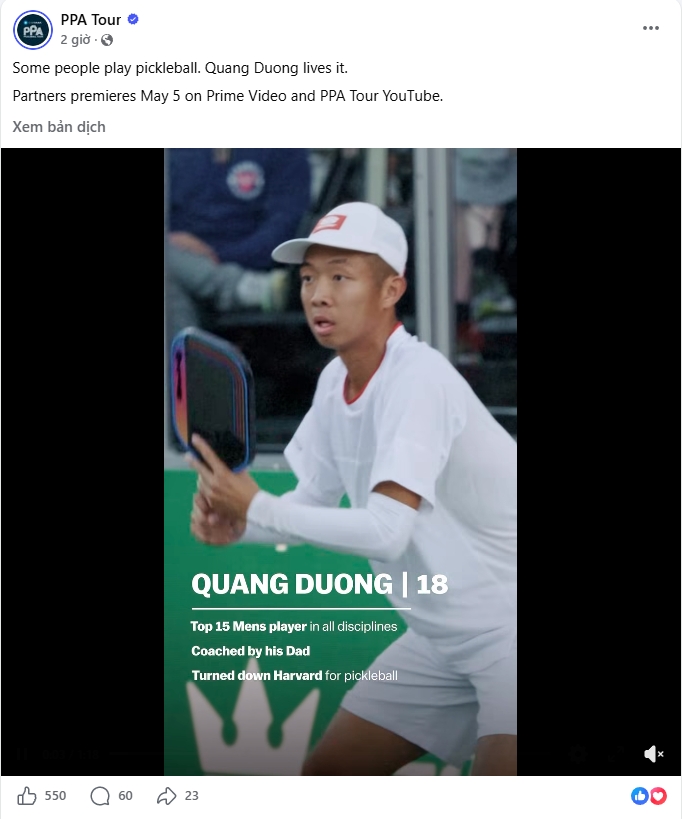 quang duong tro lai my thi dau pickleball, ppa tour co dong thai dac biet hinh anh 1