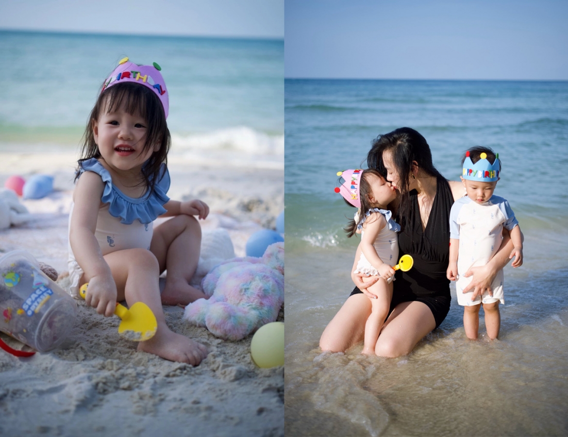 sao viet 28-5 ca nuong kieu anh dien bikini tan huong ky nghi ben gia dinh hinh anh 4