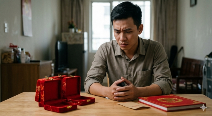Toàn bộ vàng cưới và tiền mừng, vợ tôi lén lút đem cho anh trai vay