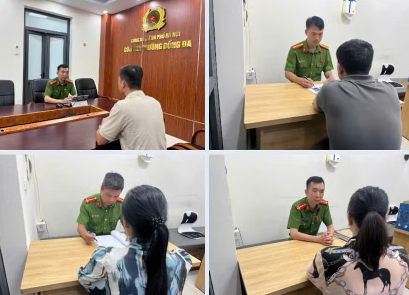 vu xo xat o pho hoang cau, ha noi cong an trieu tap tai xe xe lexus hinh anh 1