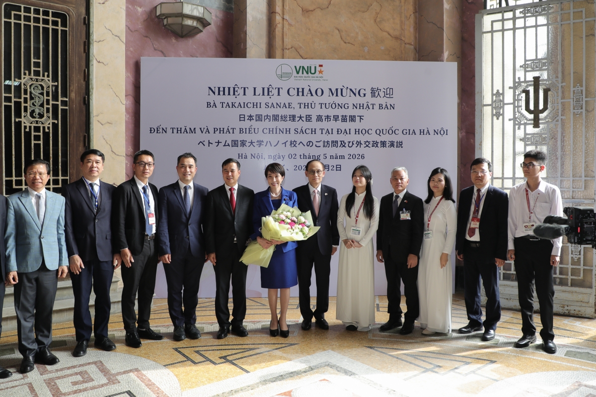 thu tuong nhat ban takaichi sanae tham va phat bieu tai Dai hoc quoc gia ha noi hinh anh 6