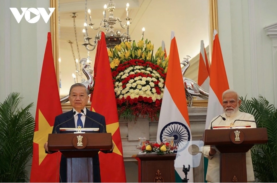 top vietnamese leader, indian pm witness exchange of cooperation documents picture 1
