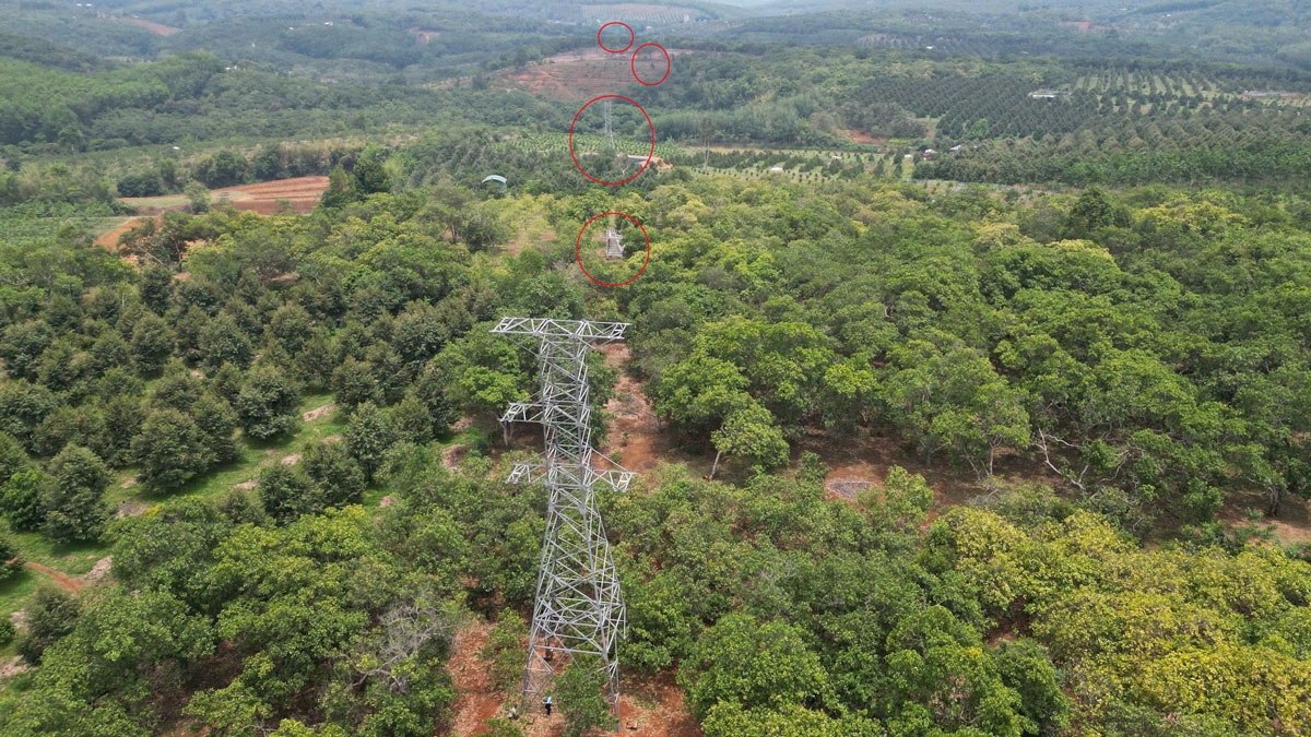 hang chuc tru dien 110kv chua dung da lung lay , nguoi dan Dong nai nom nop lo so hinh anh 3