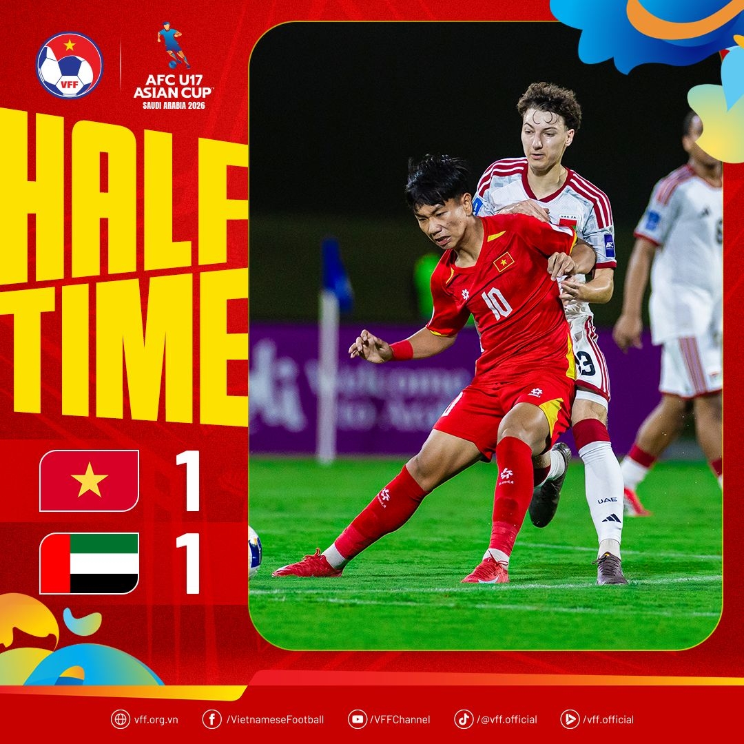 truc tiep u17 viet nam 2-2 u17 uae cang nhu day dan hinh anh 2