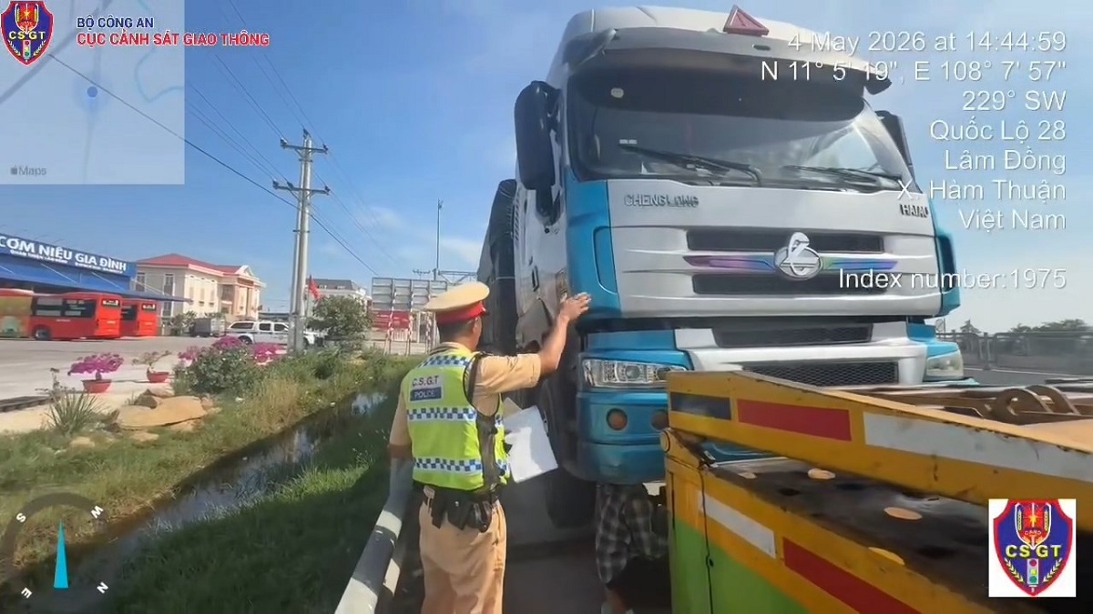tai xe va chu xe bi phat tren 100 trieu dong vi vi pham nhieu loi hinh anh 1