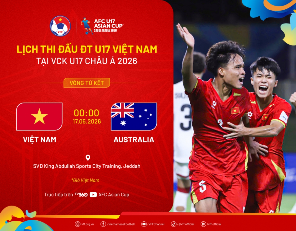 u17 viet nam quyet tam quat nga australia de vao ban ket u17 chau A 2026 hinh anh 3