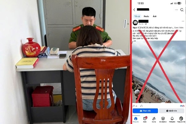 Xử phạt người phụ nữ đăng tin sai sự thật về du lịch Cửa Lò