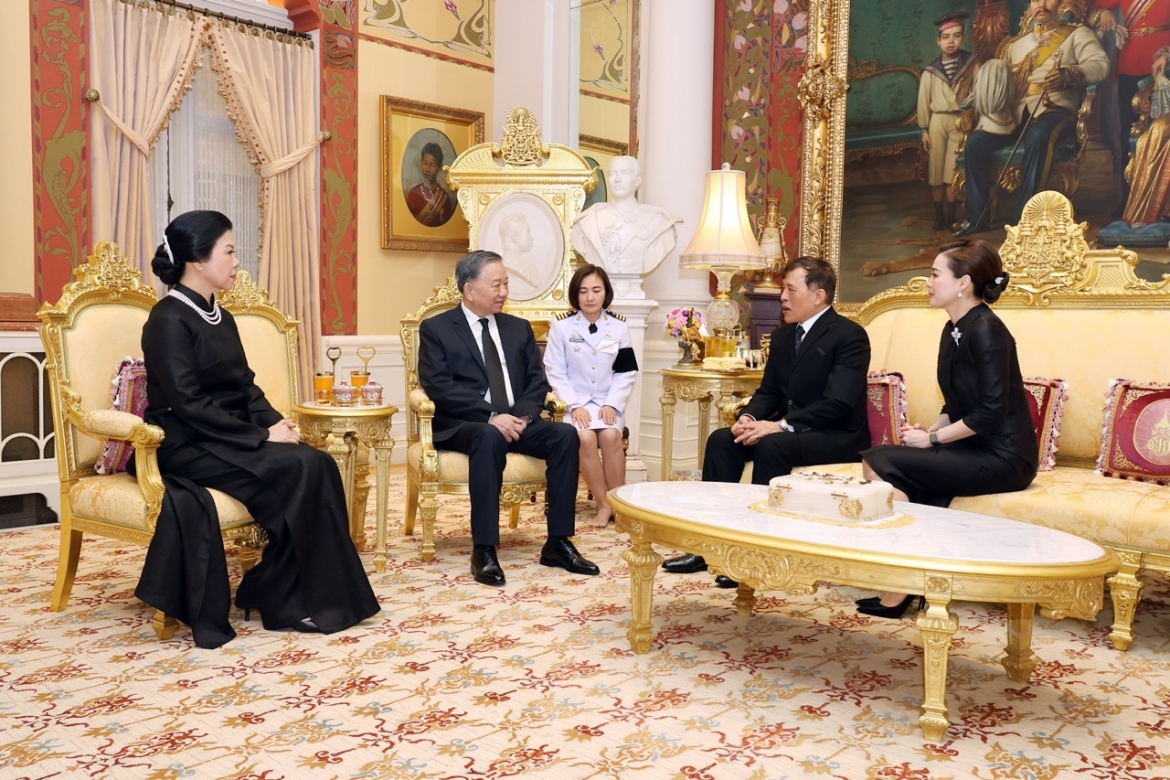 tong bi thu, chu tich nuoc to lam hoi kien nha vua va hoang hau thai lan hinh anh 1