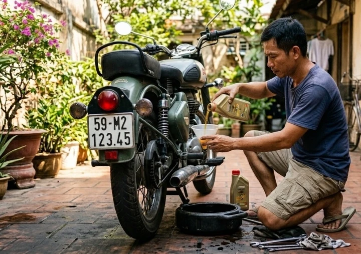 huong dan tu bao duong xe may tai nha hinh anh 1