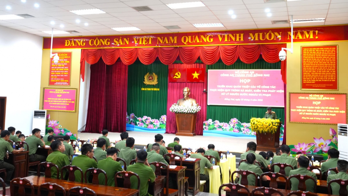 cong an Dong nai tong ra soat, xu ly nghiem vi pham xuat nhap canh hinh anh 1