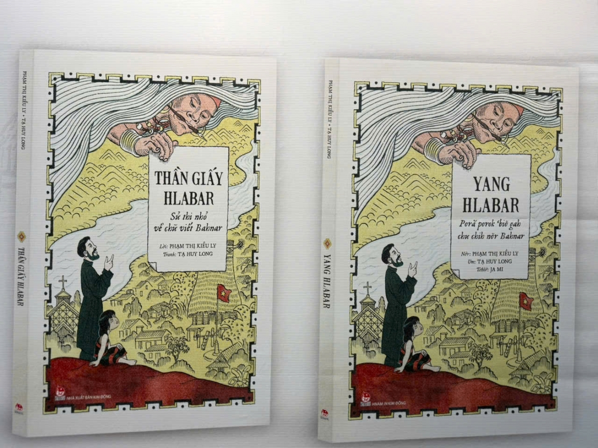 than giay hlabar truyen tranh dau tien bang chu bahnar hinh anh 4