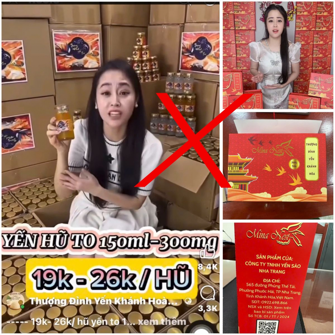 khoi to 2 bi can san xuat, ban yen chung gia mang nhan hieu mina nest, gold nest hinh anh 1