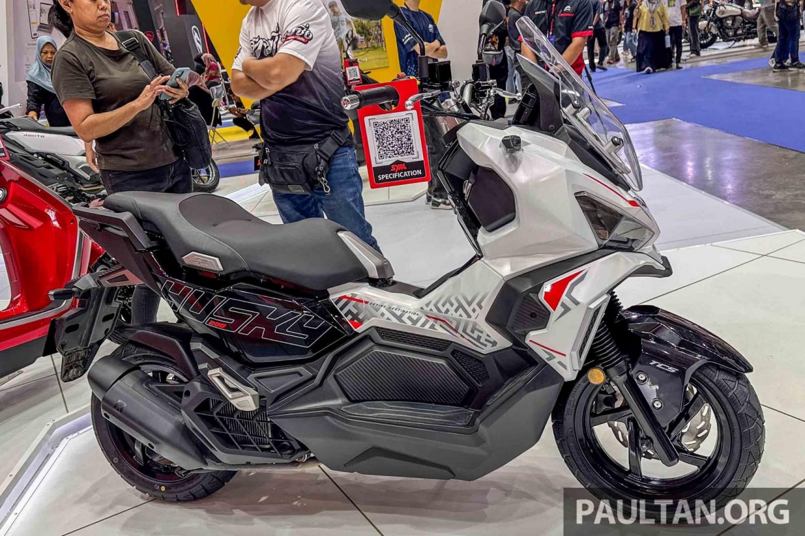 mau xe tay ga dia hinh sym husky 200 2026 ra mat, trang bi phanh abs hinh anh 2