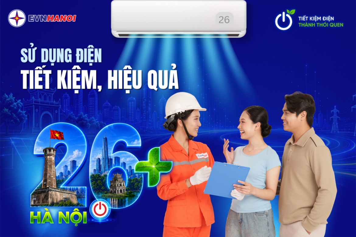 Tiêu thụ điện tăng cao trong mùa hè: EVNHANOI hướng dẫn sử dụng điện tiết kiệm