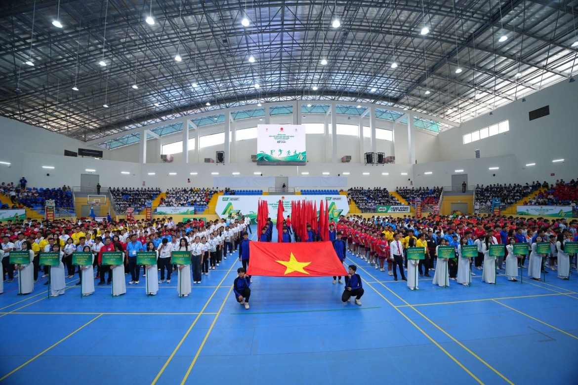 30 doan the thao hoc sinh tranh tai tai giai the thao hoc sinh pho thong toan quoc hinh anh 1