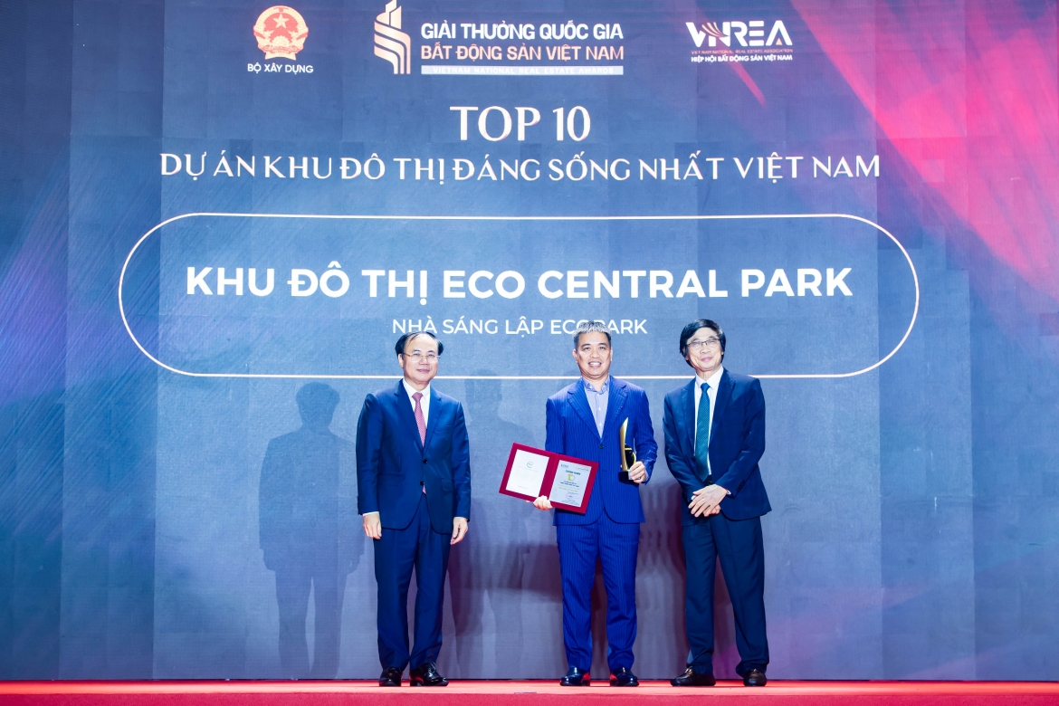 nha sang lap ecopark lap cu dup tai giai thuong quoc gia bat dong san viet nam hinh anh 1