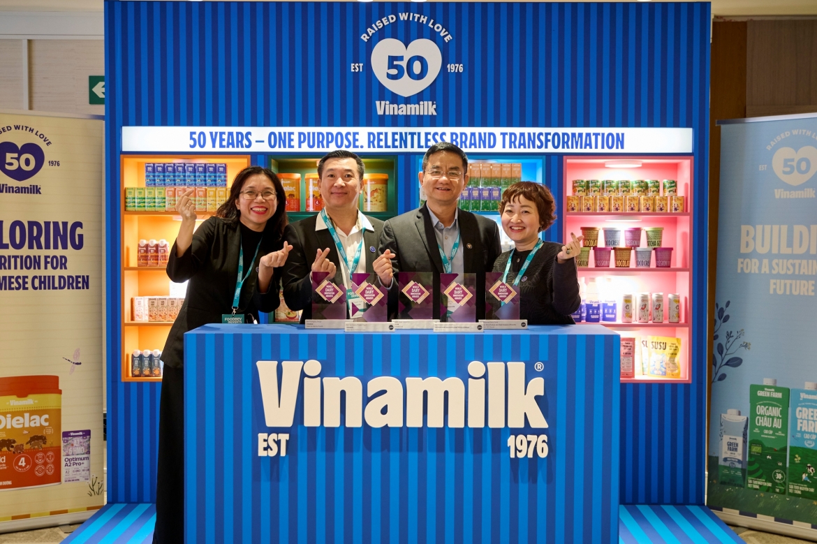 Vinamilk là cái tên gây bất ngờ tại giải thưởng danh giá của ngành sữa thế giới