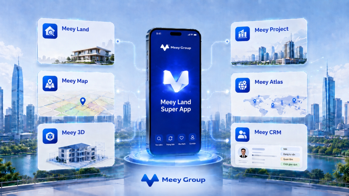 Meey Land Super App và bài toán niềm tin dữ liệu trong giao dịch bất động sản