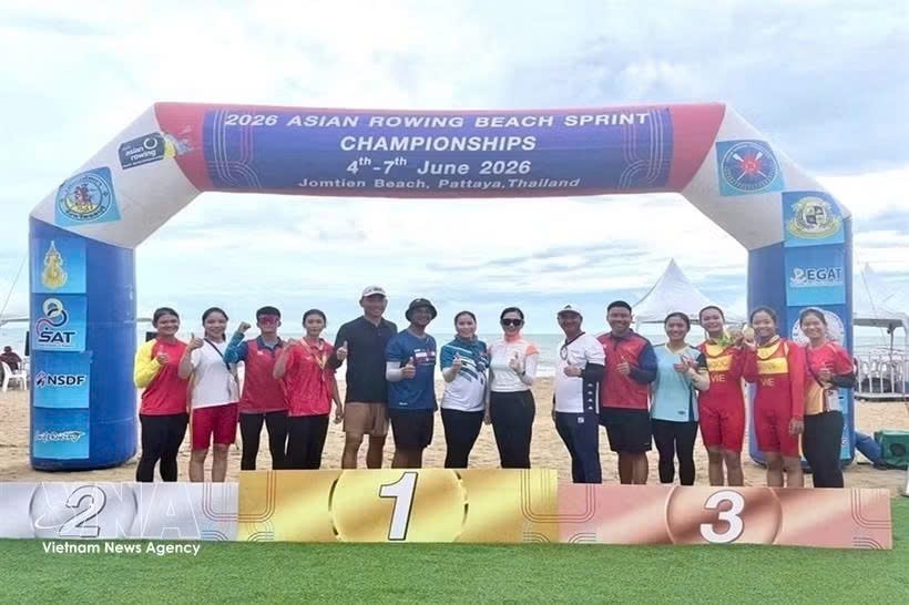 vietnam win two golds at asian beach rowing championships picture 1